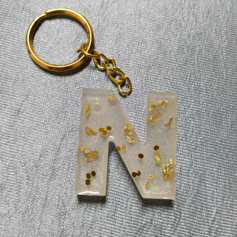 Letter &#39;N&#39; Keychain