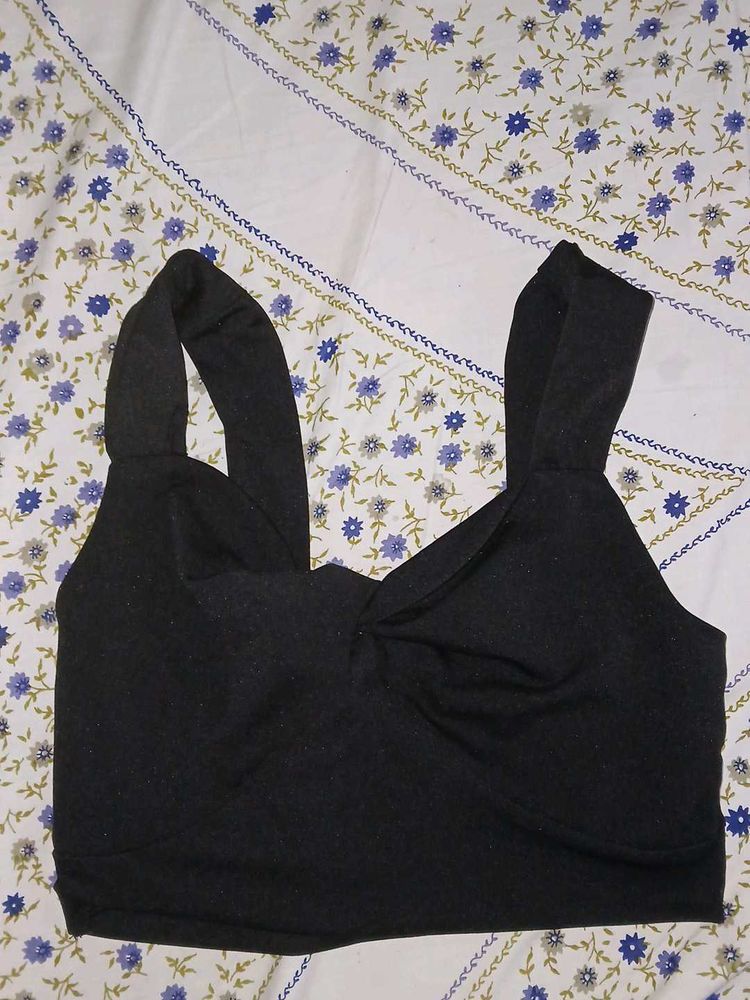Stylish Black Bralette Top