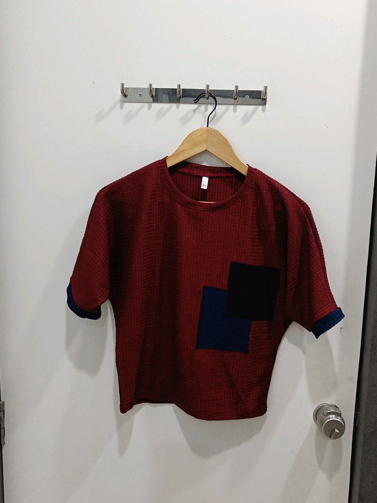 *NEW ARRIVAL* Maroon Crop