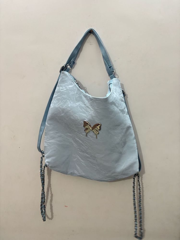 Butterfly Detail Hobo Bag