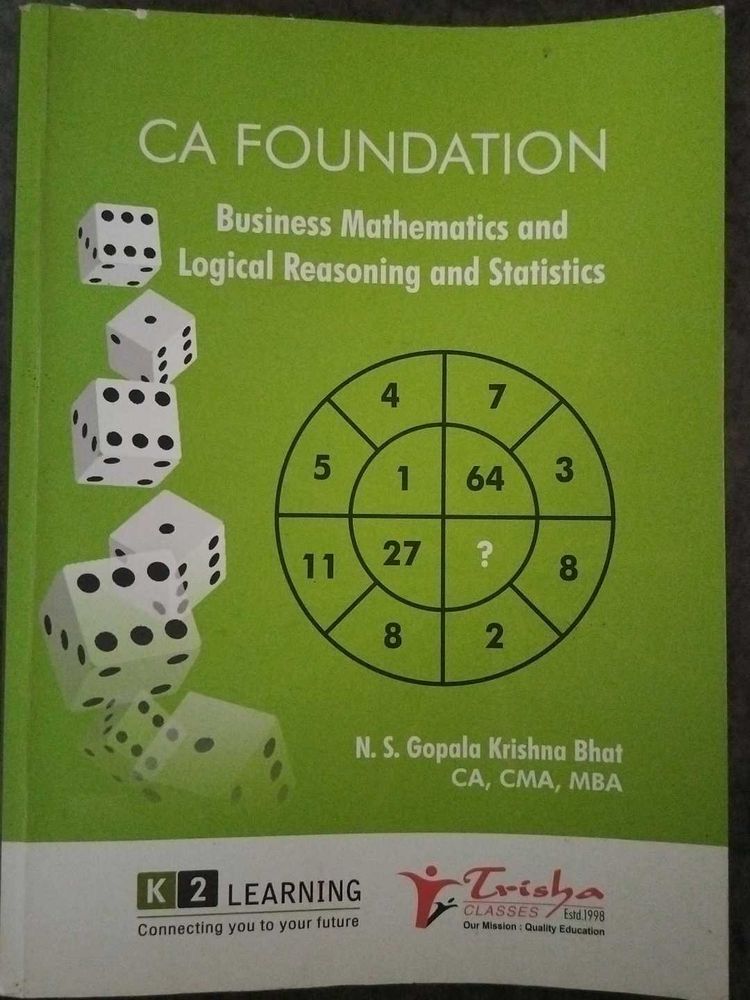 Business Mathematics And Logical Reasoning &amp; Stats
