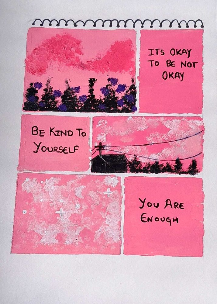 Pink Affirmation Notepad Art