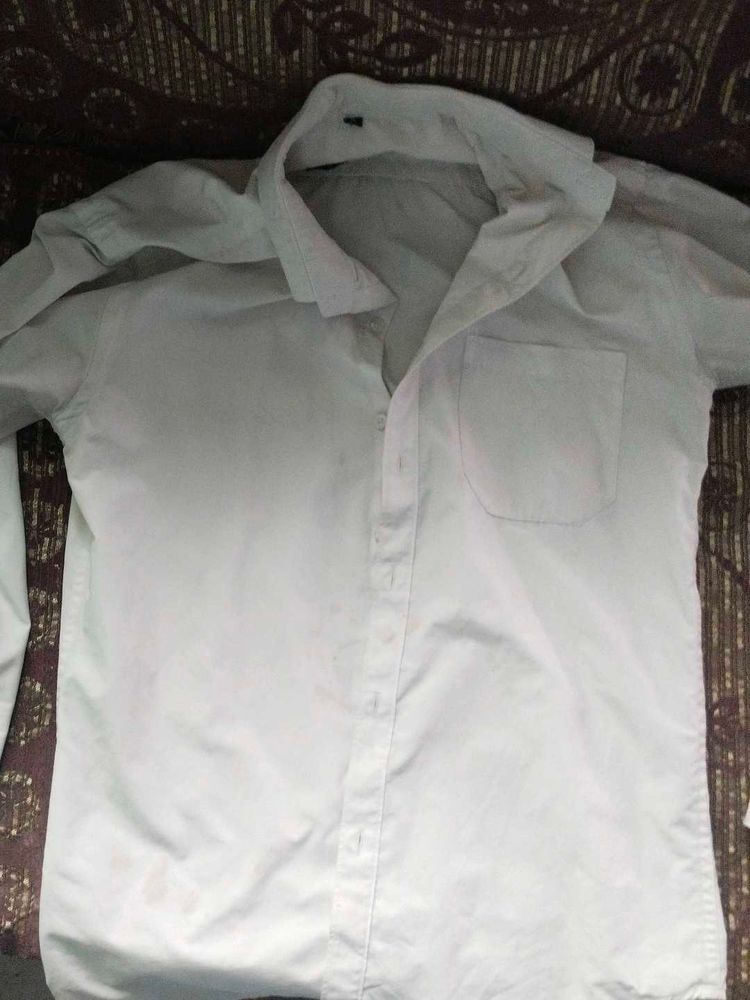 Classic White Button-Down Shirt