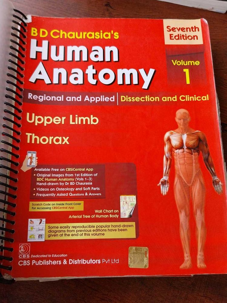 Human Anatomy Book Vol. 1 - 7th Edition