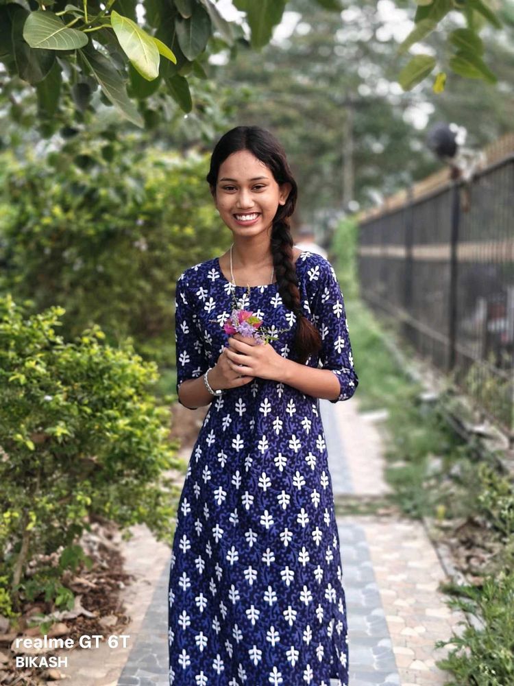 Blue Printed Kurta