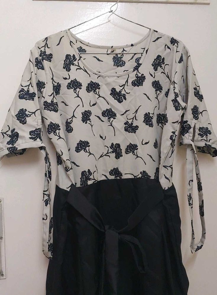 Floral Print Casual Dress | Brunch Date outfit