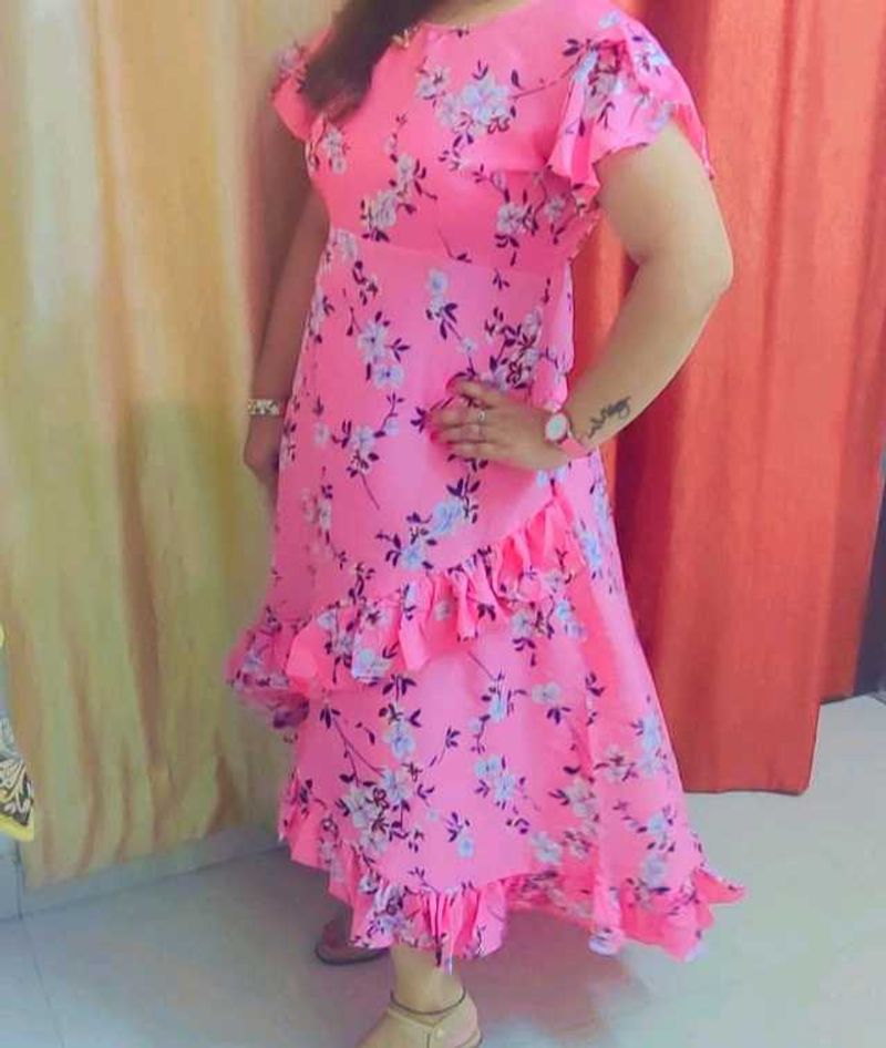 Pink Floral Dress