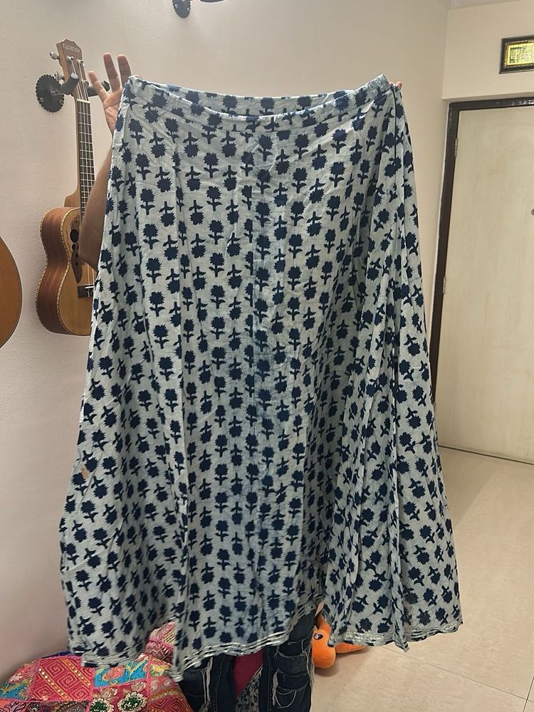 Floral Print Ethnic Skirt