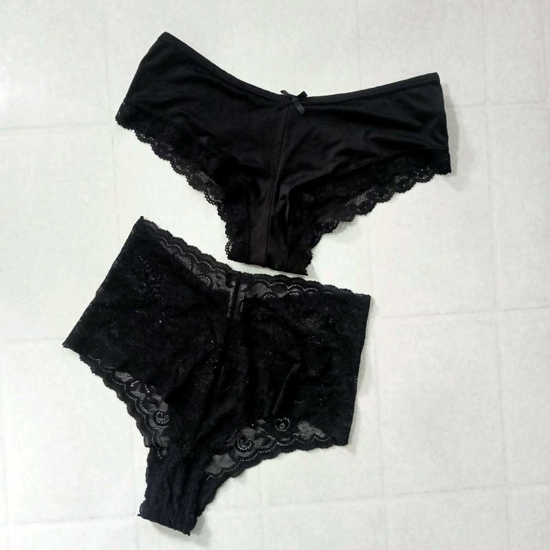 Black Lace/Net Panty