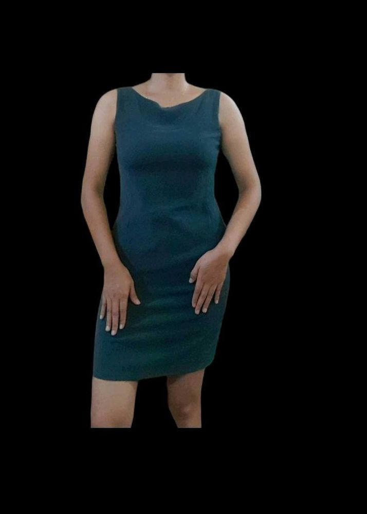 Dark Green Mini Dress