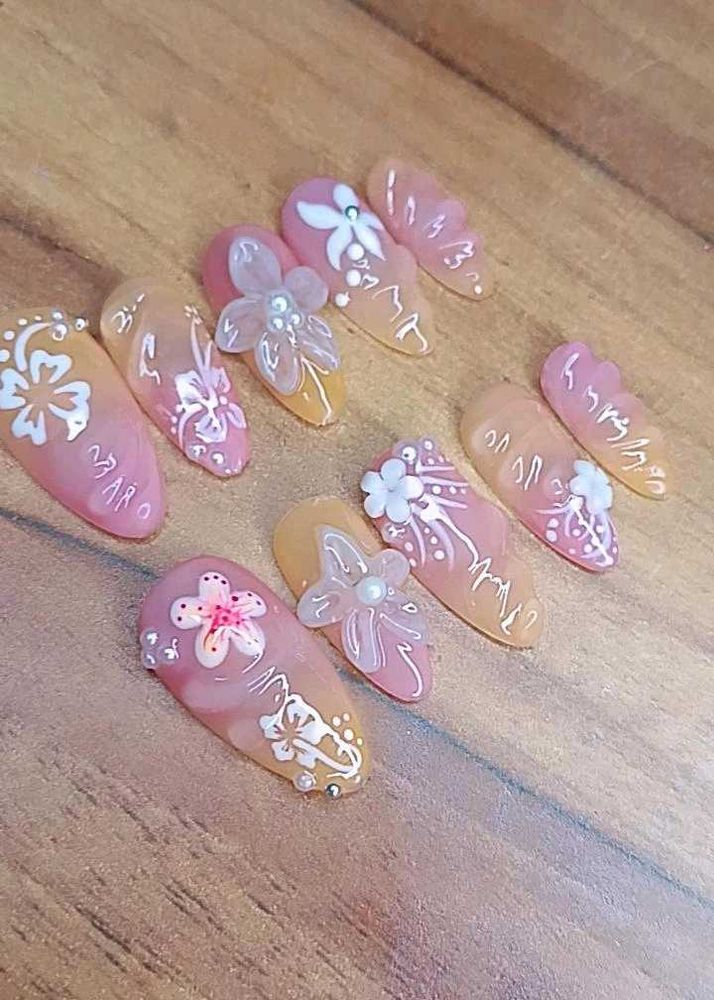 Floral Fantasy Press-On Nails