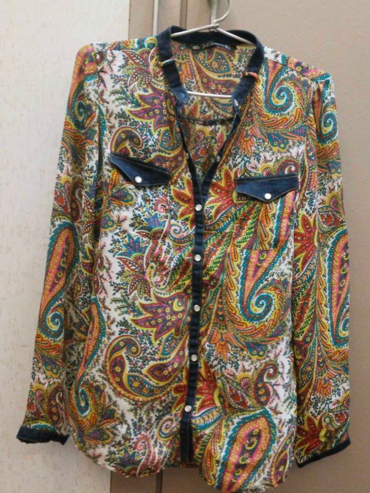 Paisley Print Blouse from ZARA