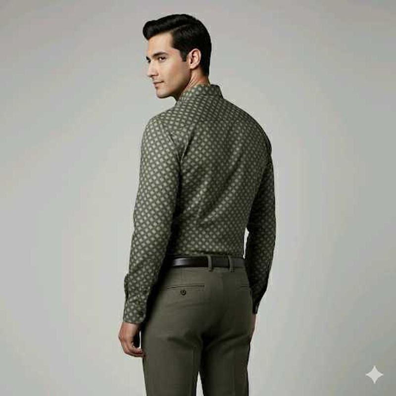 Patterned Formal Shirt
