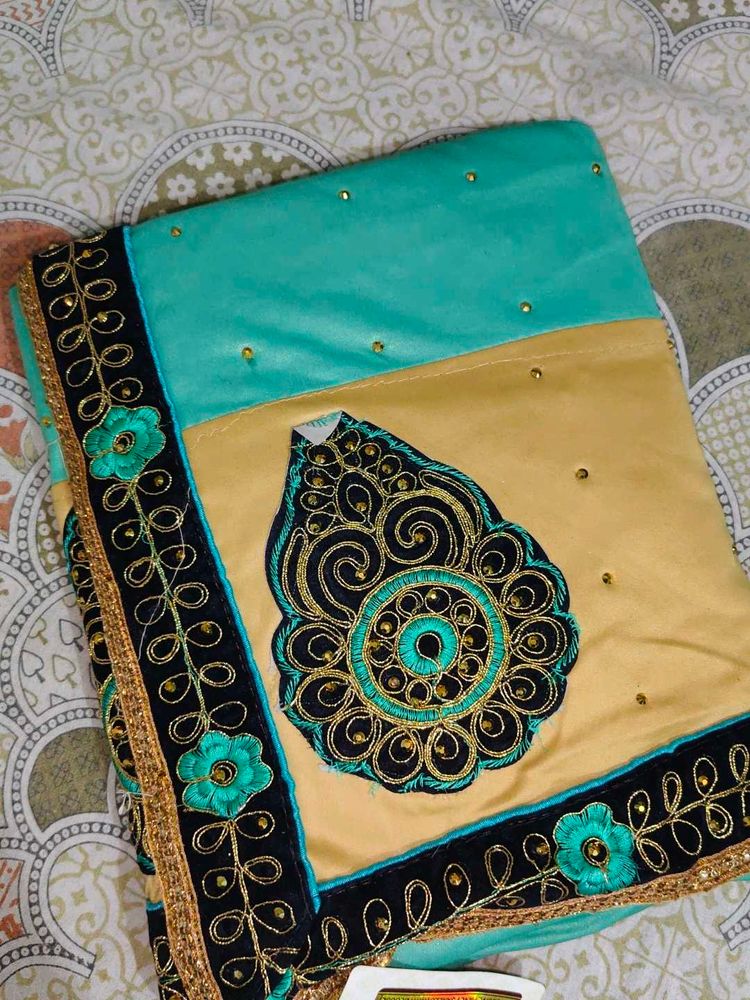 Elegant Embroidered Saree