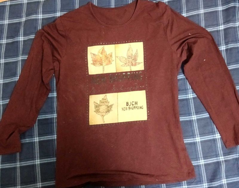 Maroon Long Sleeve Tee
