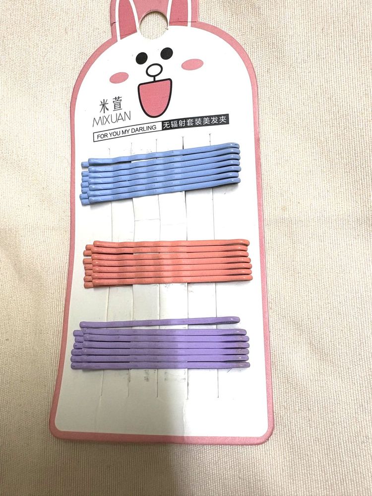 Pastel Hair Pins/Clips Set