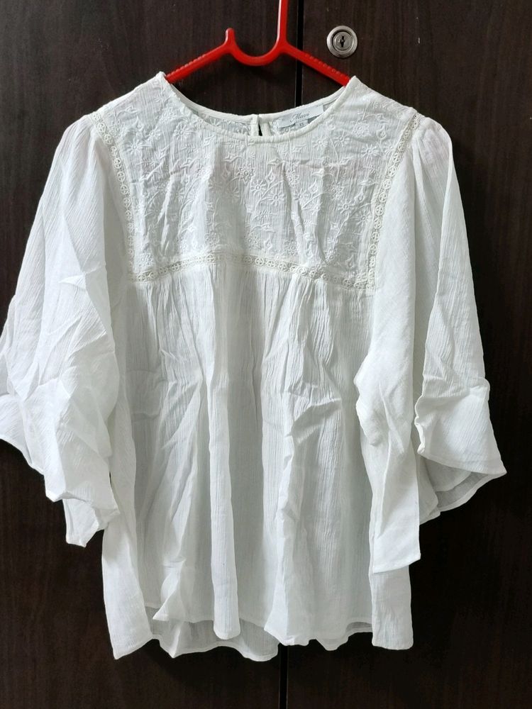 White embroidered top chest 36&#34;-38&#34;