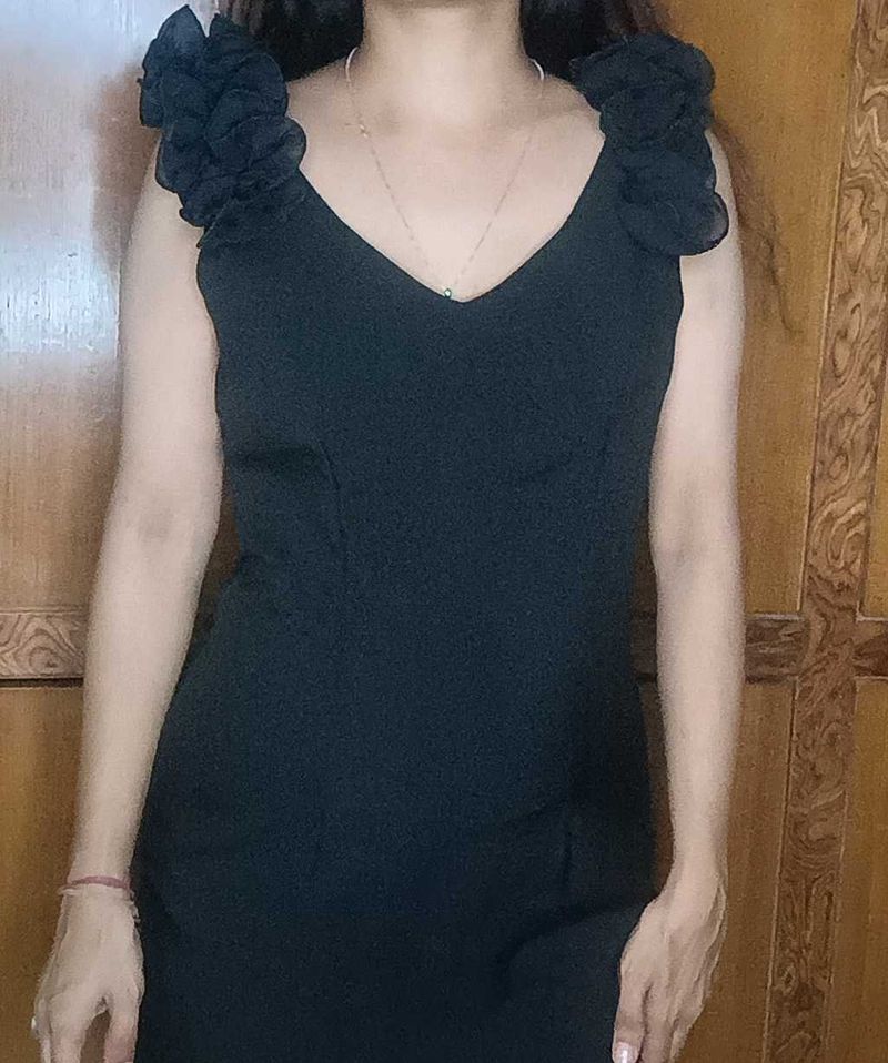 Imported Black Mini Dress
