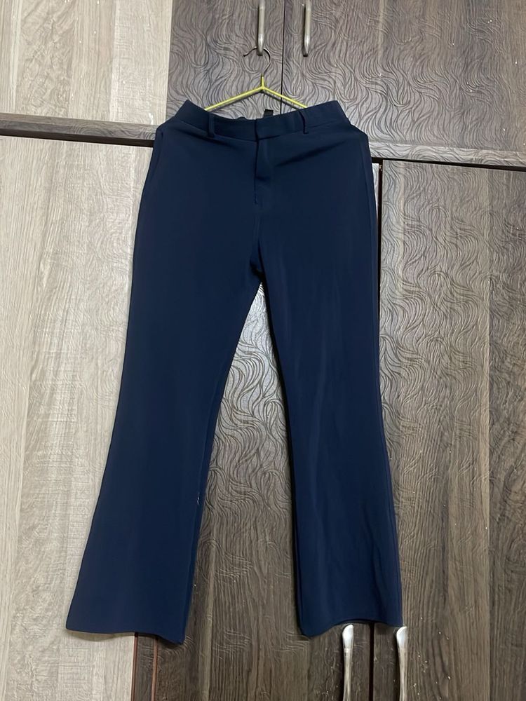 Navy Blue Flared Pants