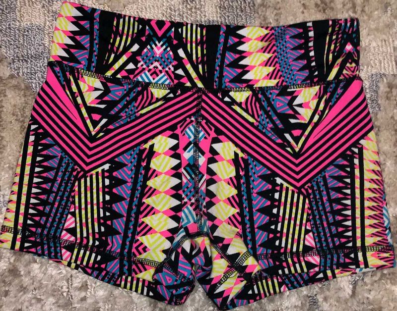 Funky Patterned Athletic Shorts