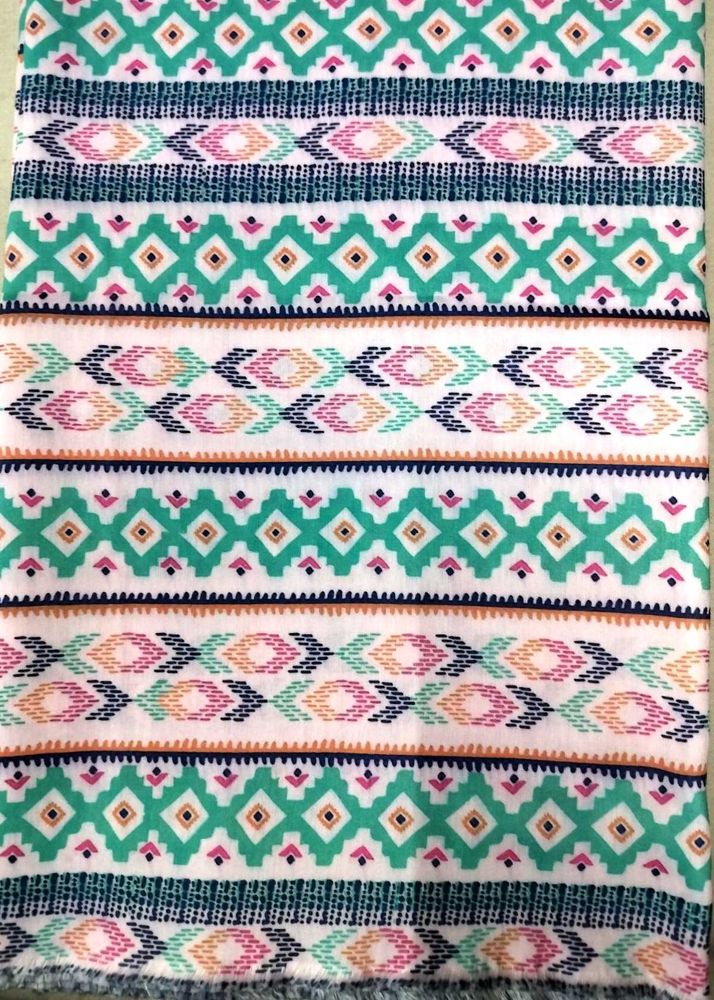 Colorful Printed Fabric For Full Shirt Or Kurta