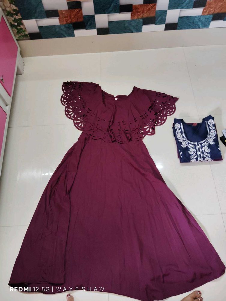 Purple Simple Gown