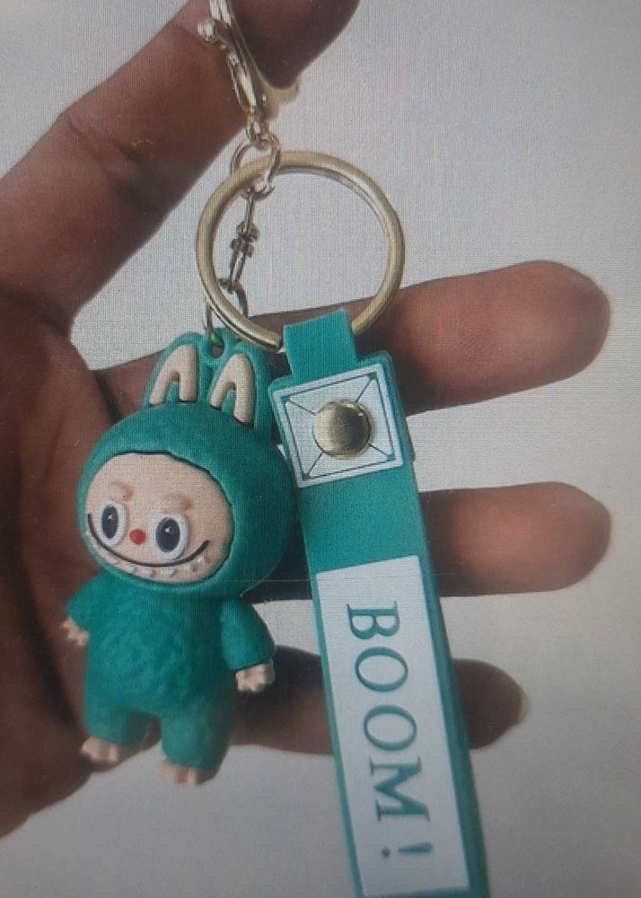Green Labubu Bag Charm