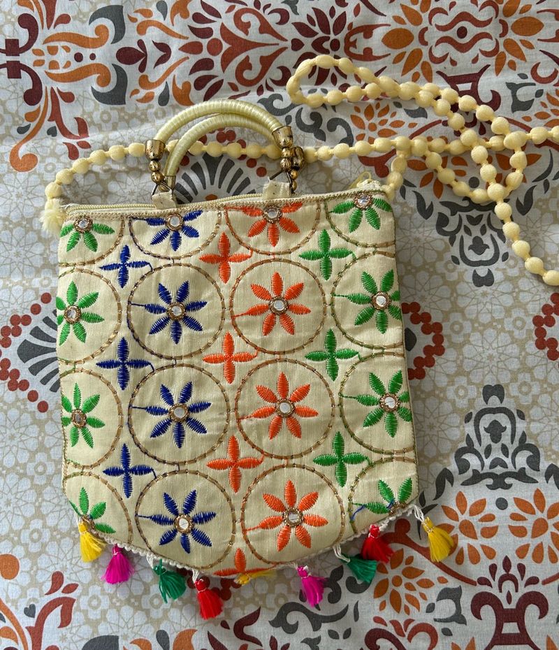 Combo of three Embroidered Handbags