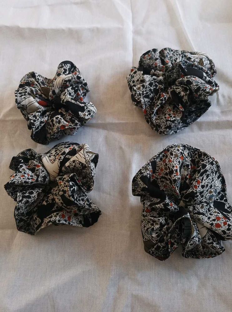 Elegant Premium Scrunchies 4 Pieces