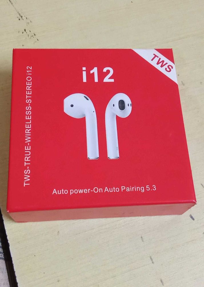 New i12 TWS Wireless Earbuds