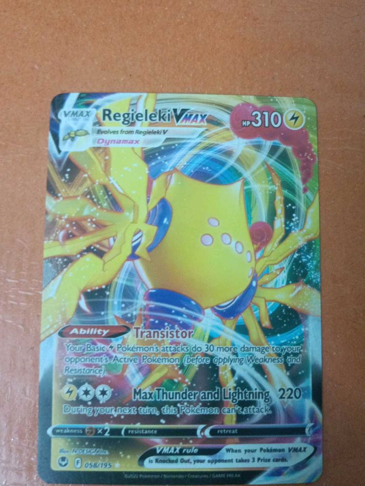 Regieleki VMAX Pokemon Card