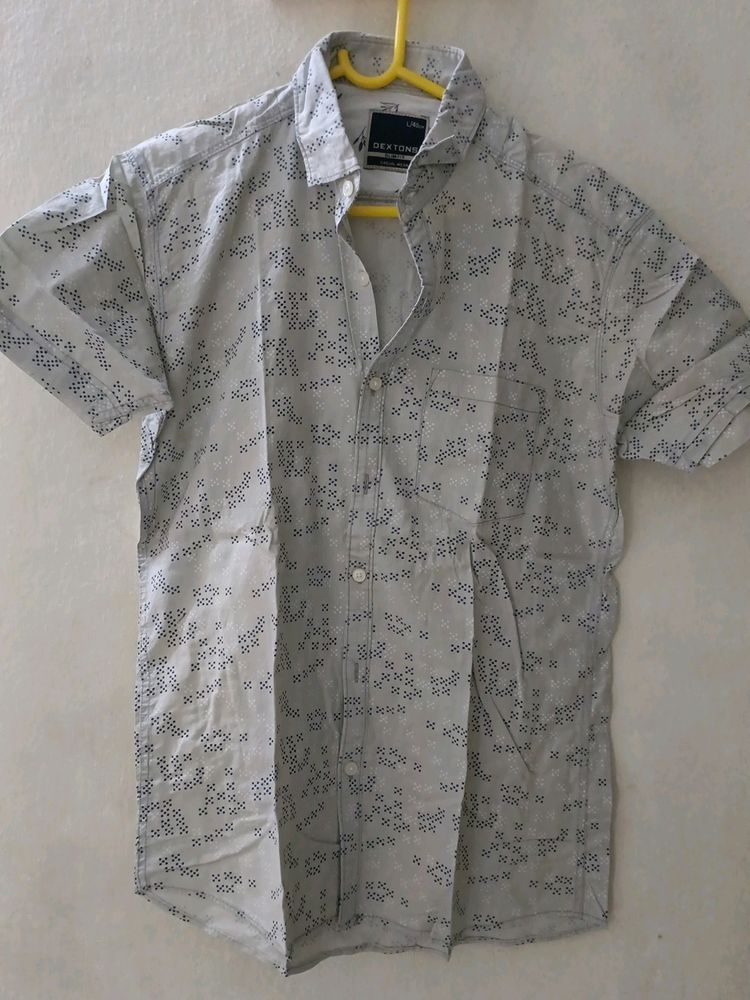 White Casual Wear Shirt For Men