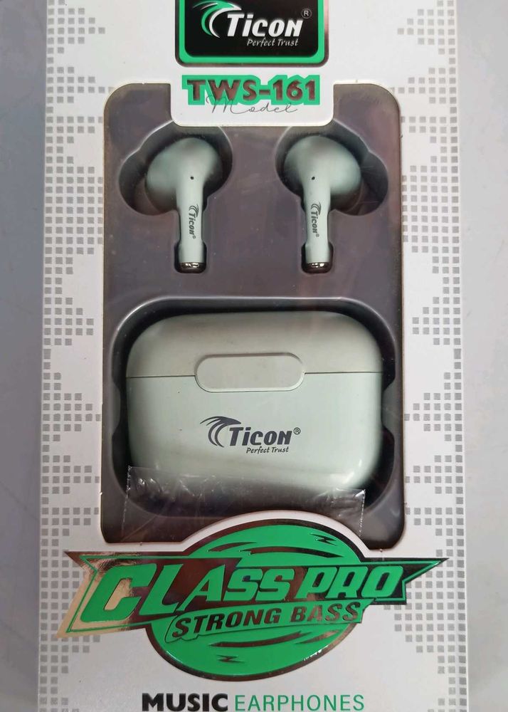Ticon Bluetooth Earphones (Cyan)