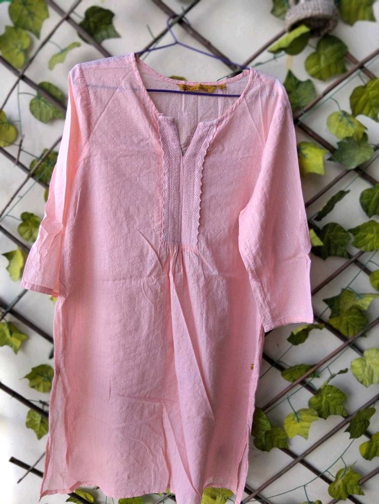 peach short kurta