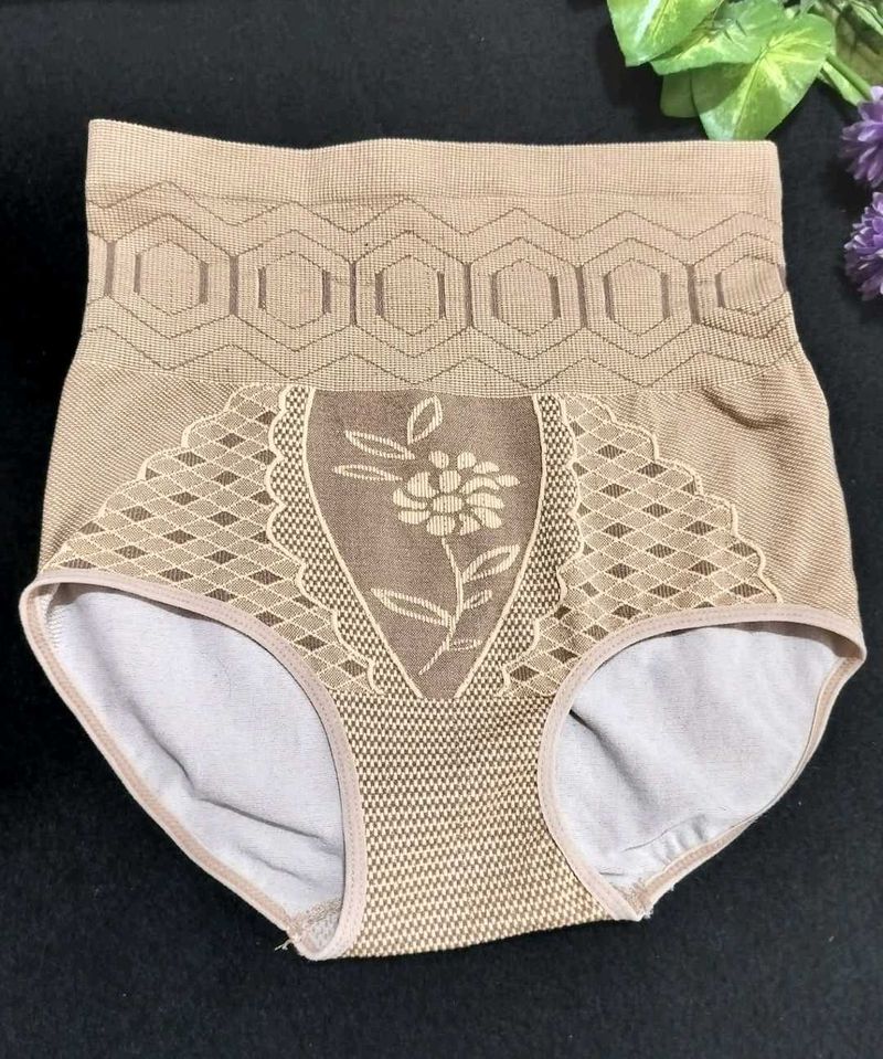 Floral Beige High-Waisted Panties New!!!