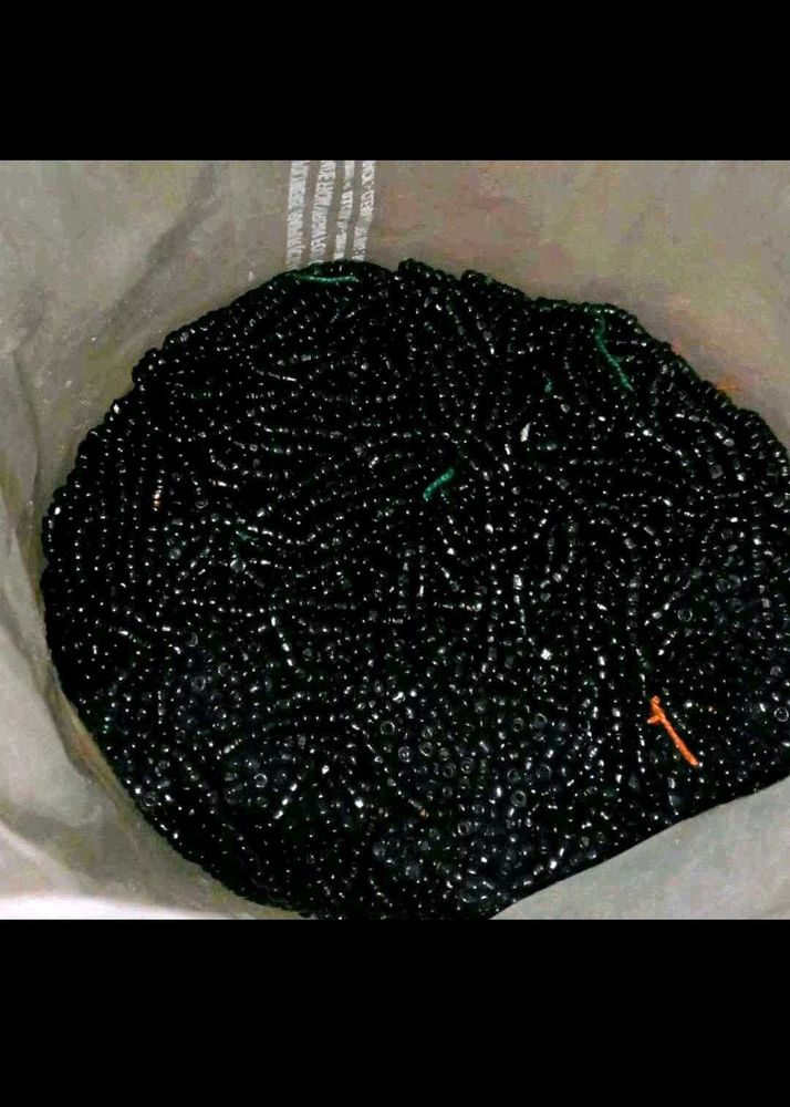 Black Beaded Bracelet