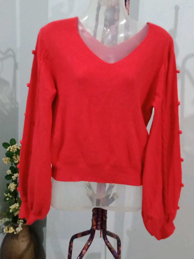 Red Korean Sweater