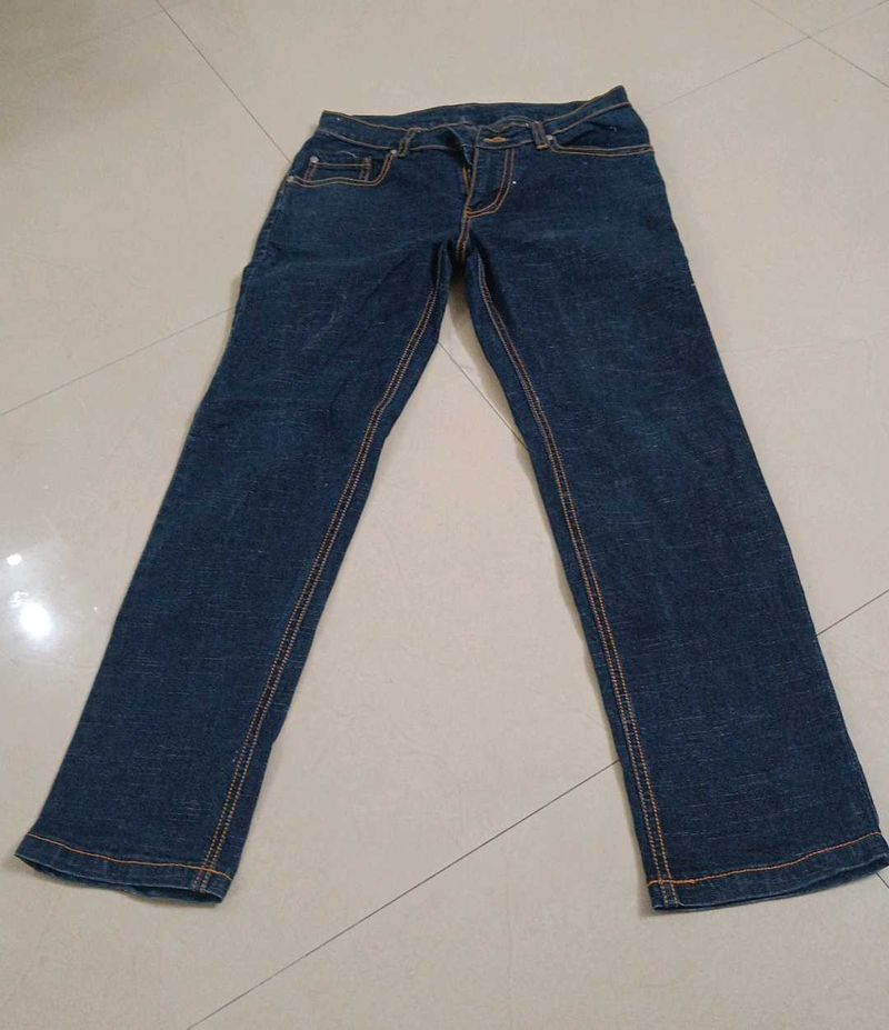 Dark Blue Denim Jeans