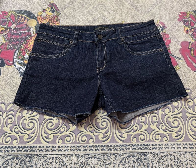 Dark Wash Denim Shorts