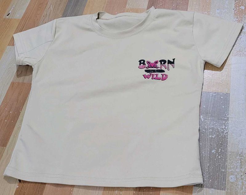 Cream Colour Crop Top
