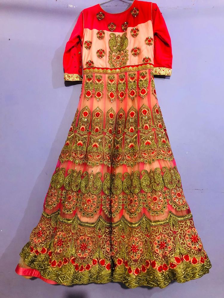 Elegant Embroidered Gown without Dupatte