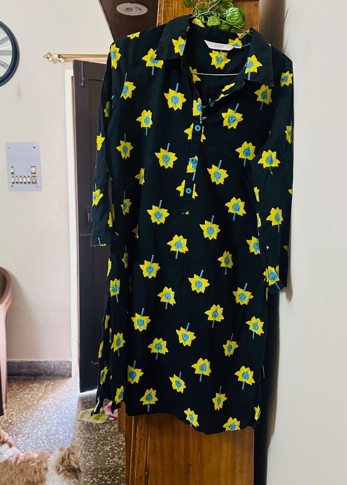 Black Print Kurti