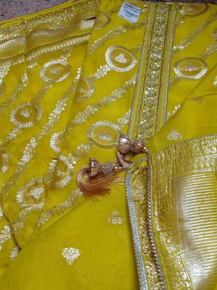 Yellow Salwar Kameez Suit