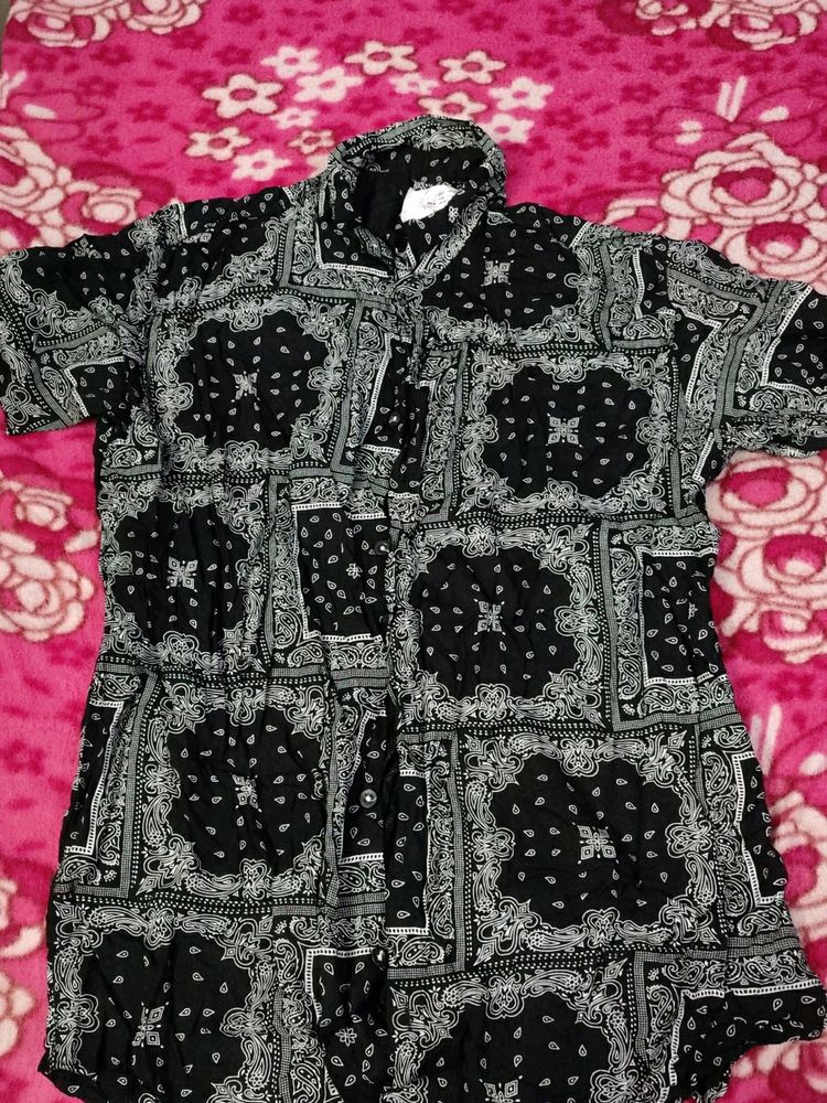 Black Boho Shirt