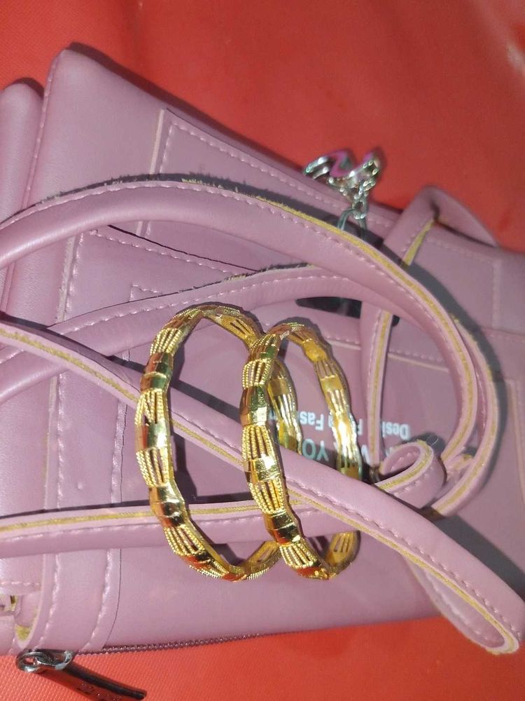 Golden Bangles (Set of 2)