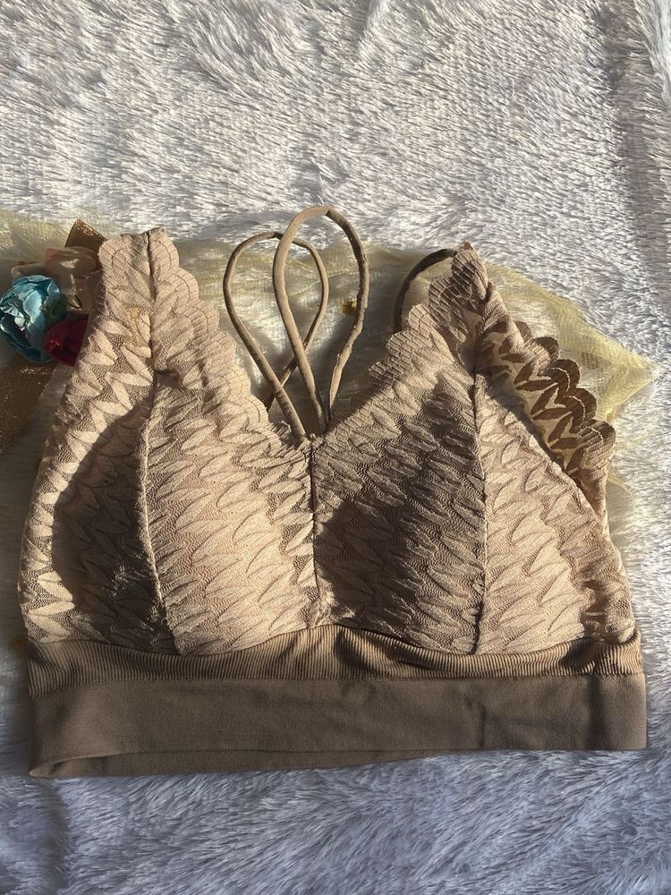 Comfortable Beige Bra