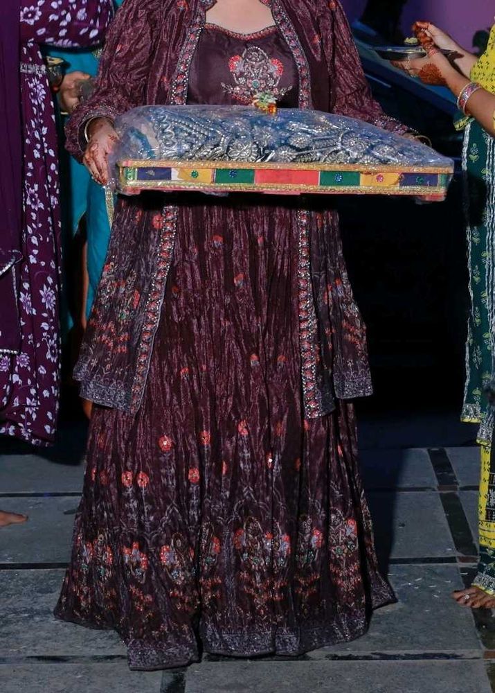 Lahenga With Blouse And Vascoat