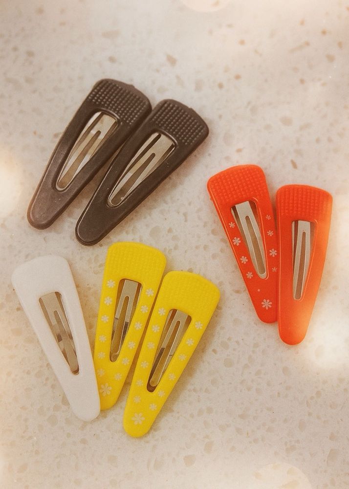 Colorful Hair Clips - Set of 3