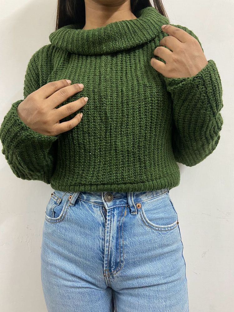 Green Knit Sweater