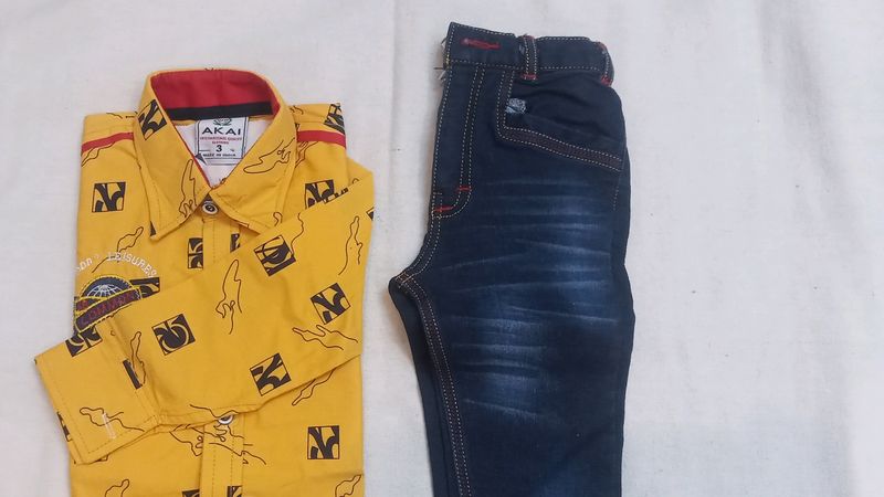 Boys shirt and jeans set